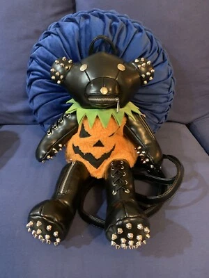 Muñecas Matar Halloween Jack O Calabaza Oso de Peluche Atormentado Mochila Monedero Foto 1 de 4