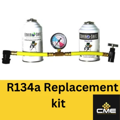 Enviro-Safe Auto Coolant R134a Replacement Refrigerant w/Dye Stop Leak & Gauge  - Image 1 of 2
