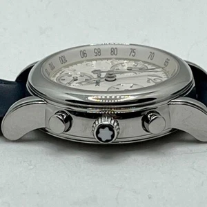 Montblanc Star Chronograph 32mm Silver Dial Analog Quartz Ladies Watch Used - Picture 1 of 10