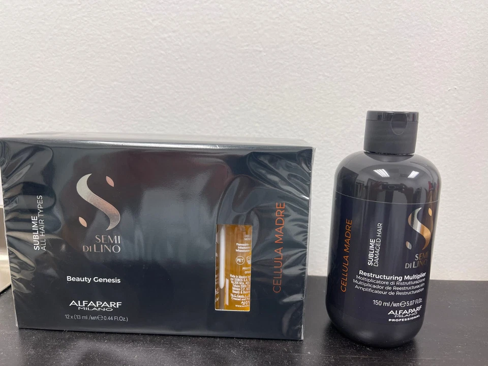 Alfaparf Milano Semi di Lino Sublime Cellula Madre Reestructuración y Belleza Génesis Foto 1 de 1
