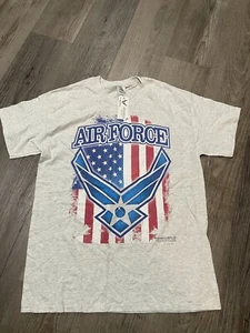 Nwt Vintage 80s United States Air Force Heather Gray T Shirt Military USAF Soft - Picture 1 of 6