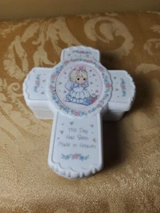 The Enesco Precious Moments Collection Cross Trinket Box 1992 (No Box) - Picture 1 of 9
