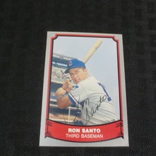 1990 Pacific Baseball Legends #48 Ron Santo Chicago Cubs Autograph #2