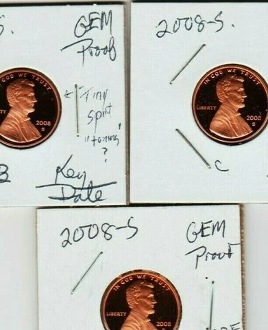 2008 S Lincoln Cent Penny Proof Pretty Coin Memorial Honest Abe Sweet KEY ST Cover