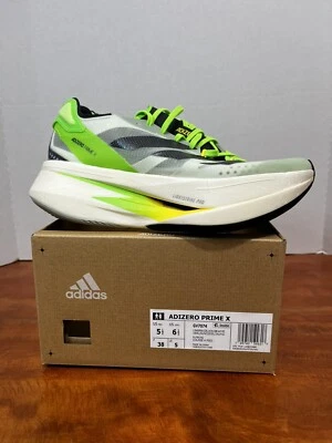 Adidas Adizero Prime X Lino Verde Núcleo Amarillo Zapatos para Correr GV7074 5.5m/6.5w Foto 1 de 4