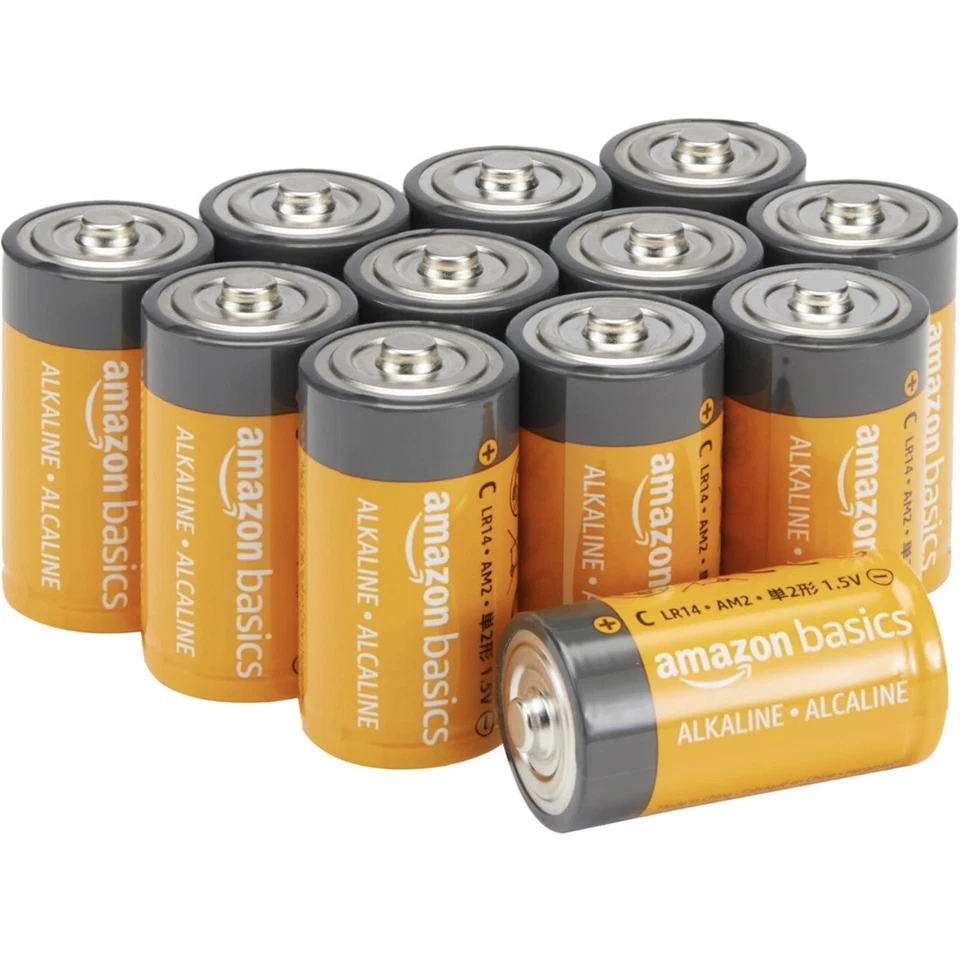 Amazon Basics 12-Pack C Cell Alkaline All-Purpose Batteries 1.5 Volt, Exp 7/2027 - Image 1 of 2