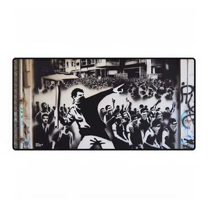 Anarchy Graffiti Large Desk Mat, Deny Defend. Depose. Banksy Style Free Shipping - Picture 1 of 13