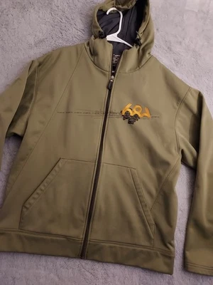 686 Jacket Mens Large Full Zip Hooded Ski Snowboard Green Fleece Lined Outdoor - Image 1 of 4