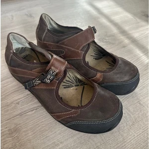 Ahnu Benicia braune bequeme Damen-Mary Jane-Lederschuhe Größe 9,5 Wandern - Bild 1 von 9