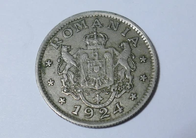 Rumania 1924 Fernando I Cobre 1 Leu Foto 1 de 4
