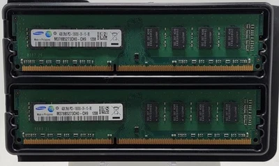 SAMSUNG 8GB (2x4GB) 2Rx8 PC3-10600U DDR3 DESKTOP Memory RAM - Image 1 of 3