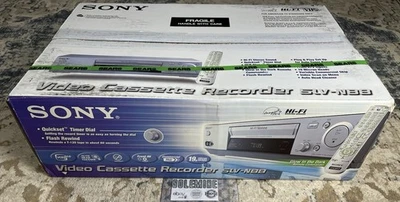 Sony SLV-N88 4 cabezales Hi-Fi estéreo VCR nuevo con control remoto y cables nuevo de fábrica en caja Foto 1 de 4