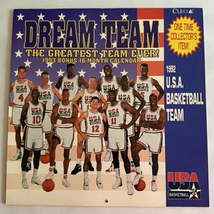 1993 Goldmedaille Dream Team/USA Basketball Kalender/Jordanien/Vogel/Magie/NIE BENUTZT - Bild 1 von 6