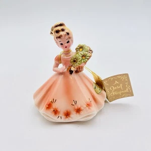 Josef Originals November Topas Figur Geburtsstein Geburtstag Mädchen Vintage 4" Etikett - Bild 1 von 8