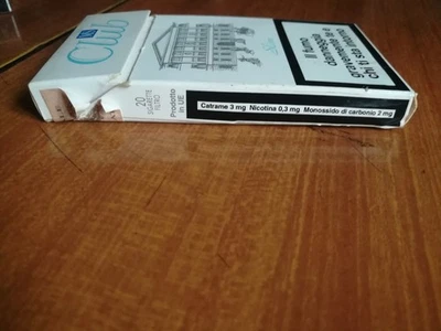 pacchetto di sigarette vuoto da collezione MS Club slim - Immagine 1 di 4