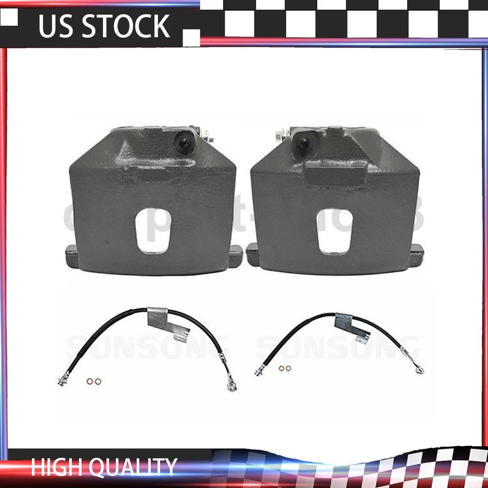 4x Pinzas de freno delanteras para auto con línea de manguera de freno para Chevrolet G30 1996 Foto 1 de 4