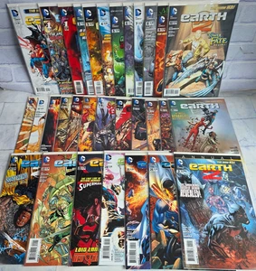 Earth 2 Comic Bundle Issue 0 + 1 - 26 Complete Run 31 Comics DC Superman Batman - Imagen 1 de 7