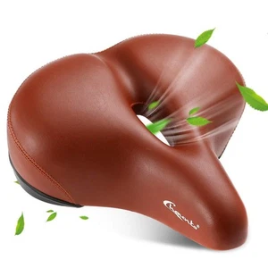 Bike Seat - Most Comfortable Wide Bike Saddle for Women Men, Soft Memory Foam... - Picture 1 of 7