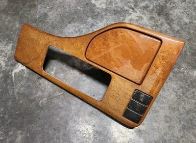 2001-2003 Infiniti QX4 R50 Center Console Cup Holder Shift Bezel Trim Wood Grain - Image 1 of 4