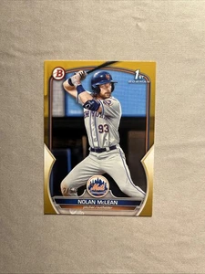 Bowman Draft 2023 - Nolan McLean #BD-96 oro/50 (RC) - Imagen 1 de 2