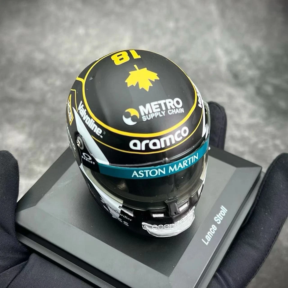Spark 1/5 Helmet replica Aston Martin F1 Canadian GP 2024 Lance Stroll 5HSP116