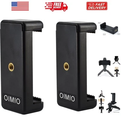 Universal Cell Phone Tripod Mount Adapter, Phone Holder Clip Connector Head U... - Image 1 of 4