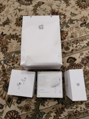 NEW AirPods Pro 2nd Generation with MagSafe Wireless Charging Case USB-C BNIB - Image 1 of 3