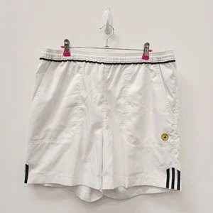 Adidas Tennis Shorts Size W34 Mens White Elastic Waist FPL -WRDC - Picture 1 of 8