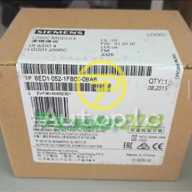 1PC NEW Siemens 6ED1 052-1FB00-0BA6 LOGO 230RC 6ED1052-1FB00-0BA6 - Image 1 of 1