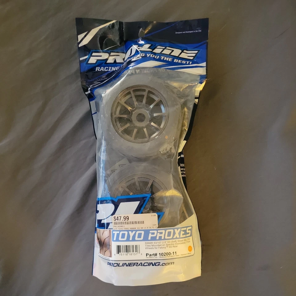 Neumáticos Pro-Line 10200-11 1/7 Toyo Proxes R888R Spectre Gunmetal ruedas de 17 mm (2) Foto 1 de 1