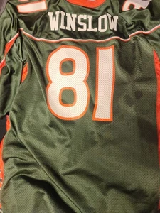 Vintage Miami Hurricanes Trikot Herren #81 Winslow Nike Authentic XXL - Bild 1 von 3