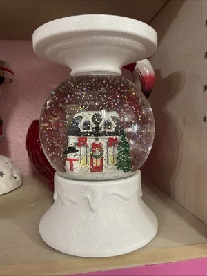 BATH & BODY WORKS CASA DE VACACIONES GLOBO DE AGUA PEDESTAL 3 MECHAS ILUMINADAS CANDELABRO Foto 1 de 4