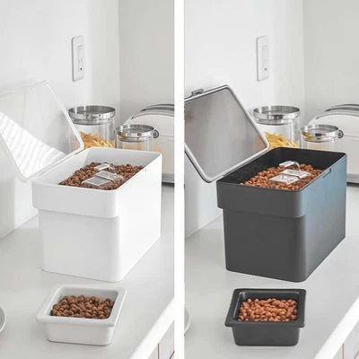 Futterbox Tierfutterbehälter 6L Box für Hund Katze Trockenfutter bis 3,5kg - Bild 1 von 2