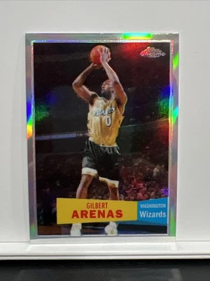 2007-08 Topps Chrome - Gilbert Arenas #100 Variation Refractor /999 - Image 1 of 2