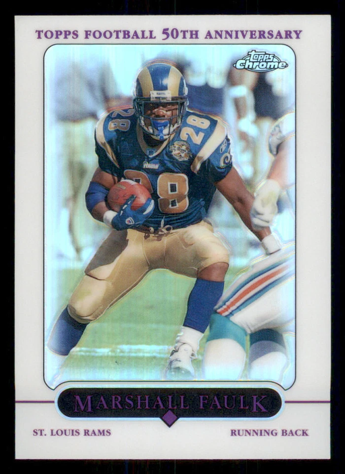 2005 Topps Chrome Refractors #43 Marshall Faulk - Image 1 of 2