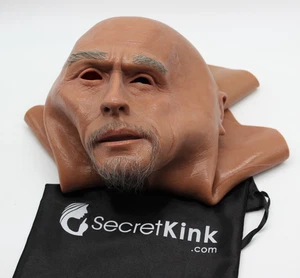 SILICONE MASK HARD MAN MALE DISGUISE GRUMPY REALISTIC RUBBER REAL LIFE LIKE MASK - Picture 1 of 8