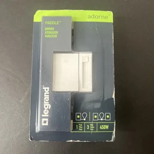 NEW SEALED Legrand Adorne ADPD453LW2 450-W Paddle 1-Pole 3-Way LED Dimmer White - Picture 1 of 5