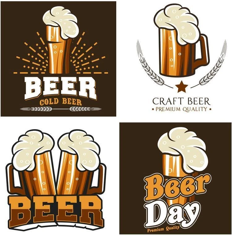 Country Kitchen Glass Coasters Set of 4 Beer Day Dining - Image 1 of 1