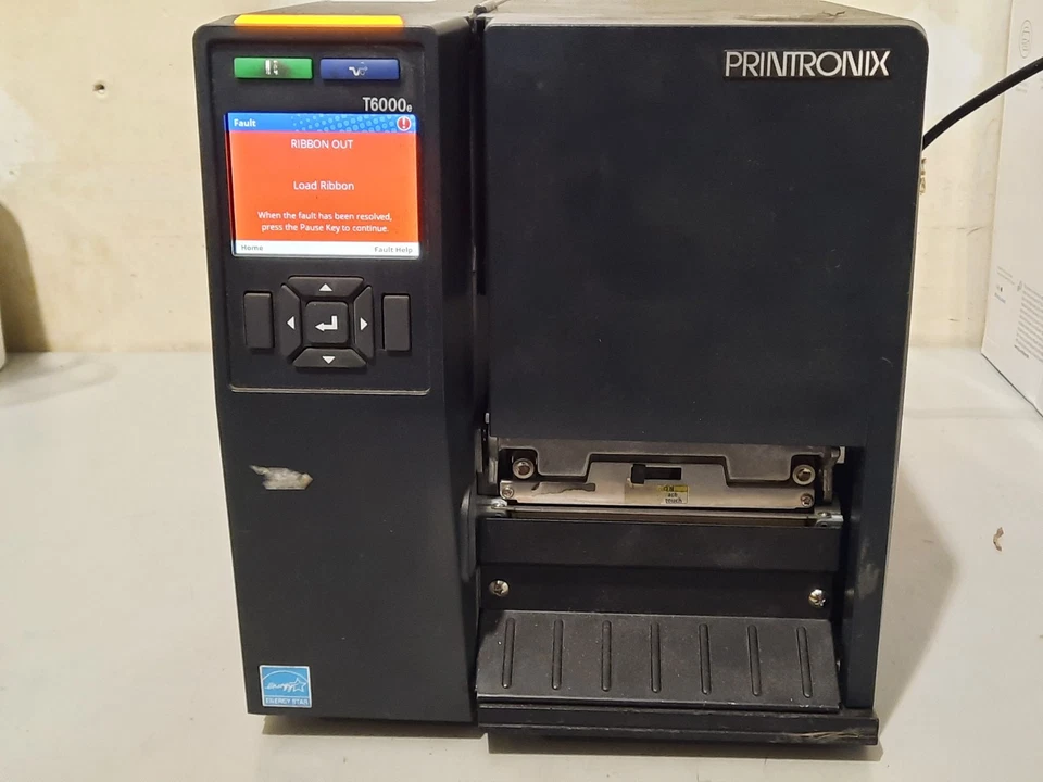 PRINTRONIX T6000 T6004E THERMAL BARCODE LABEL PRINTER-(Powers On)-UNTESTED - Image 1 of 4