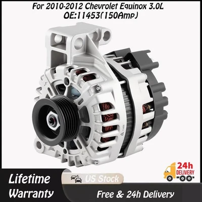Genuine Alternator 11453 for 2010-2012 Chevrolet Equinox GMC Terrain 3.0L 150Amp - Image 1 of 4