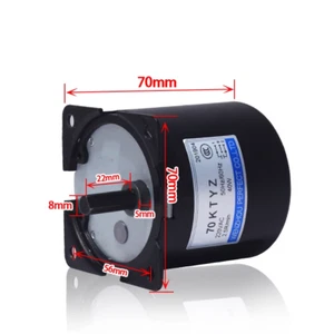 70KTYZ 2.5-110U/MIN 220V AC 40W Synchronmotor Permanentmagnet CW/CCW - Picture 1 of 9