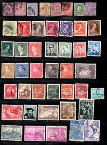 BELGIEN VINTAGE SORTIMENT PORTO & HALBPOST GEBRAUCHT 1880ER-1950er JAHRE - Bild 1 von 2
