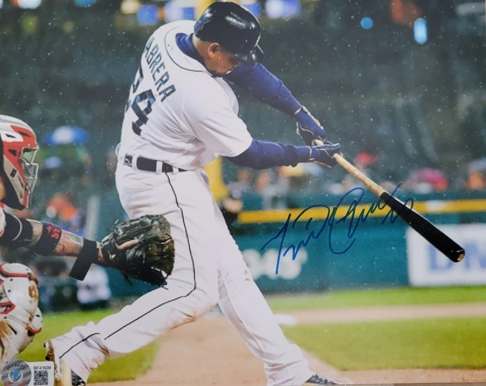 Miguel Cabrera signed 8x10 photo 3000 hits 500 homeruns 2X AL MVP Beckett coa - Imagem 1 de 1