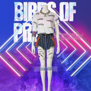 Suicide Squad Harley Quinn Cospay Halloween Party Costumes Full Set Uniform  - Picture 1 of 20