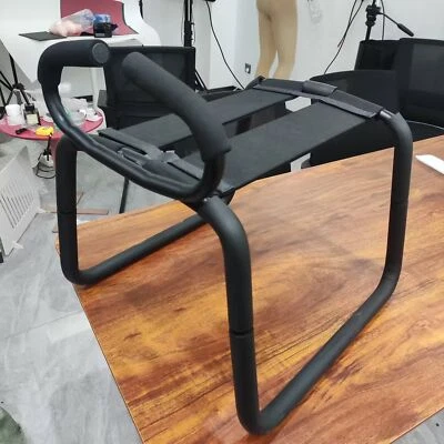 Paar liebt Sexstuhl mit Griff Schaum Multifunktionsposition Sitz Hocker Sessel - Bild 1 von 4