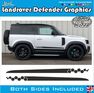 Landrover Defender 90 4x4 Off Road rayas laterales calcomanías pegatinas gráficos 017 - Imagen 1 de 5