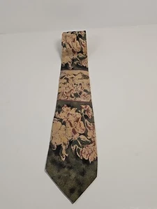 Corbata de cuello Oak Tree para hombre 100 % seda 58" L 3,5" con patrón floral boceto - Imagen 1 de 11