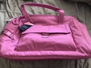 NWT Vera Bradley Eco-Friendly Utility Travel Bag Rich Orchid Spacious And Large