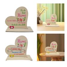 Mothers Day Gift from Daughter Wood Heart Sign Meaningful Gift Heart Letters