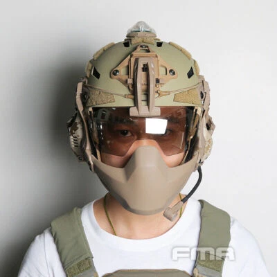 Tactical Helmet Batlskin Visor With Arm Anti-fog Lens Goggles For FAST/MICH/AF - Image 1 of 4